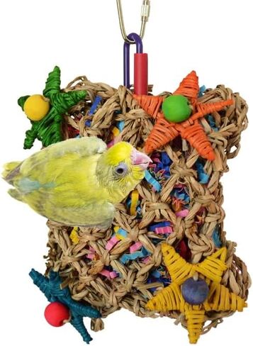 Super Bird Creations SB50949 Pickin’ Pocket Bird Toy - Ideal for Small to Medium Birds - Fun & Entertaining Bird Toy - Bird Safe Component & Design - 7.5" x 5" (2 Pаck) in Saudi Arabia