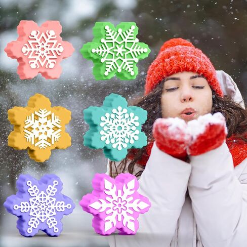BUSOHA Christmas Silicone Soap Molds - Xmas Soap Candle Mold Set 3D Snowflake Molds for DIY Craft Home Gifts for Soap Candles Cake Biscuit Chocolate Ice Cube in Saudi Arabia