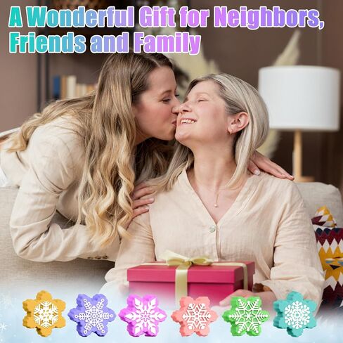 BUSOHA Christmas Silicone Soap Molds - Xmas Soap Candle Mold Set 3D Snowflake Molds for DIY Craft Home Gifts for Soap Candles Cake Biscuit Chocolate Ice Cube in Saudi Arabia