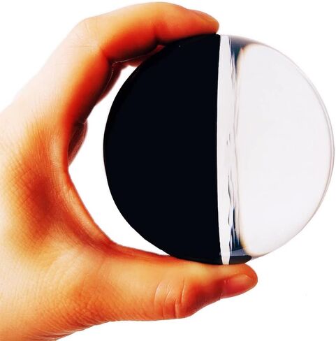 DSJUGGLING Transparent Colored Two-Tone 80mm Acrylic Contact Juggling Ball for Single Ball Tricks & Stage Performance - 2-Tone Acrylic Sphere in 3.14" in Kuwait