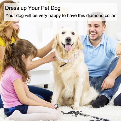 Dog Chain Collar Glitter Diamond Cuban Collar Walking Metal Chain Collar with Design Secure Buckle Pet Metal Link Chain Jewelry Accessories for Small Medium Large Dogs Cats in Kuwait