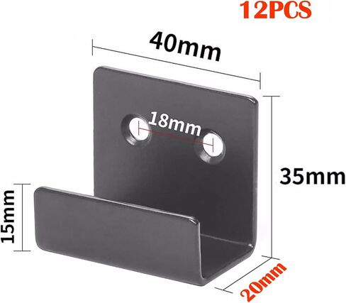 Heavy Mirror Clips for Wall Mounting - 10 PCS Metal Mirror Hanging kit for Wall Mounting Frameless Mirror Billboard Tile Display, Stainless Steel Mirror Holder Clips (Small-10PCS) in Kuwait