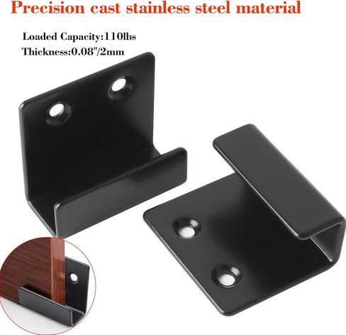 Heavy Mirror Clips for Wall Mounting - 10 PCS Metal Mirror Hanging kit for Wall Mounting Frameless Mirror Billboard Tile Display, Stainless Steel Mirror Holder Clips (Small-10PCS) in Kuwait