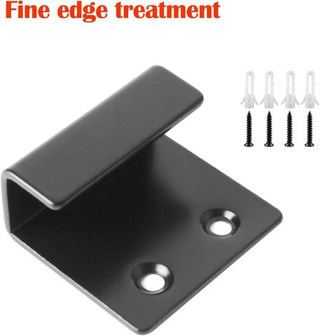 Heavy Mirror Clips for Wall Mounting - 10 PCS Metal Mirror Hanging kit for Wall Mounting Frameless Mirror Billboard Tile Display, Stainless Steel Mirror Holder Clips (Small-10PCS) in Kuwait