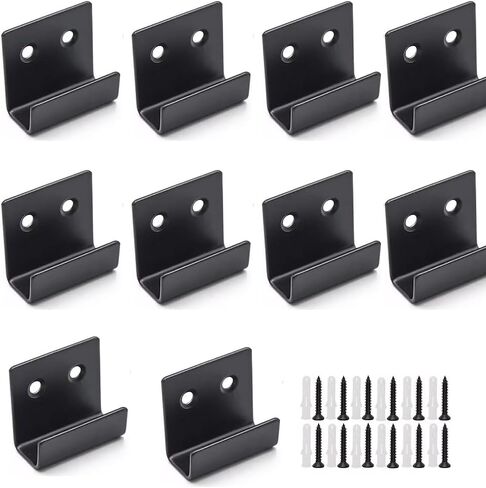 Heavy Mirror Clips for Wall Mounting - 10 PCS Metal Mirror Hanging kit for Wall Mounting Frameless Mirror Billboard Tile Display, Stainless Steel Mirror Holder Clips (Small-10PCS) in Kuwait
