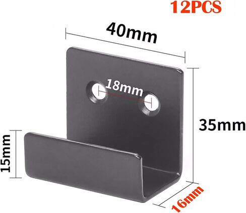 Heavy Mirror Clips for Wall Mounting - 10 PCS Metal Mirror Hanging kit for Wall Mounting Frameless Mirror Billboard Tile Display, Stainless Steel Mirror Holder Clips (Small-10PCS) in Kuwait