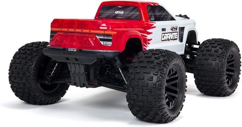 شاحنة اررما ريموت كنترول 1/10 جرانيت 4×4 ميجا 550 شاحنة مونستر RTR، احمر، ARA4202XV3T2 in Saudi Arabia