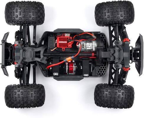 شاحنة اررما ريموت كنترول 1/10 جرانيت 4×4 ميجا 550 شاحنة مونستر RTR، احمر، ARA4202XV3T2 in Saudi Arabia