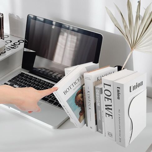 2 حزمة من نهايات الكتب القابلة للتعديل باللون الأبيض، حامل نهاية كتب قابل للتعديل للكتب الثقيلة يمتد حتى 17 بوصة، منظم كتب معدني للمكتب المستخدم في المكتب in Kuwait