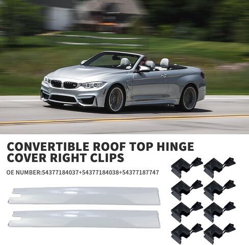 قالب سقف قابل للتحويل يناسب 2007-2019 BMW M3 M4 328i 335i 428i 430i 435i 440i E93 F33 F83 رقم الاستبدال # 54377184037،54377184038،54377187747 (مجموعة 10 قطع يسار ويمين ووسط وخلف) in Saudi Arabia