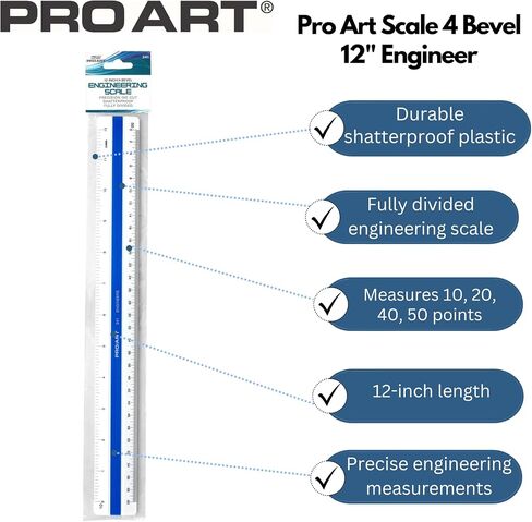 PRO ART 4 Bevel Scale, Blue & White in Saudi Arabia