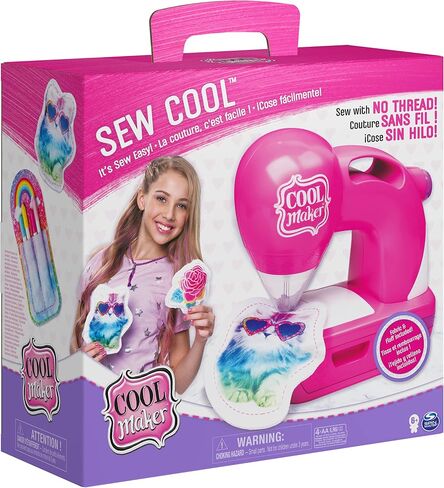 ماكينة خياطة رائعة من Cool MAKER مع 5 مشاريع ونسيج عصري، للأطفال من سن 6 سنوات فما فوق in Saudi Arabia