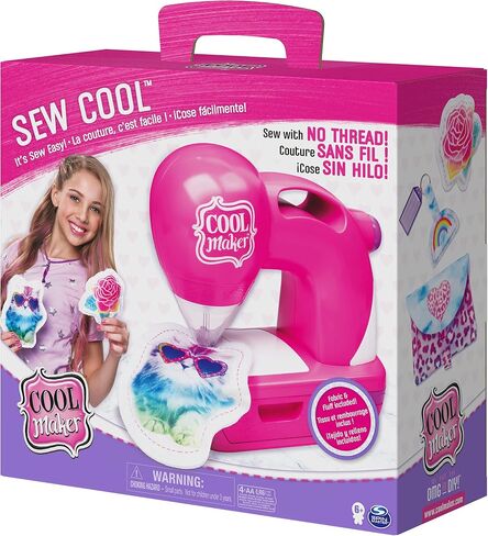 ماكينة خياطة رائعة من Cool MAKER مع 5 مشاريع ونسيج عصري، للأطفال من سن 6 سنوات فما فوق in Saudi Arabia