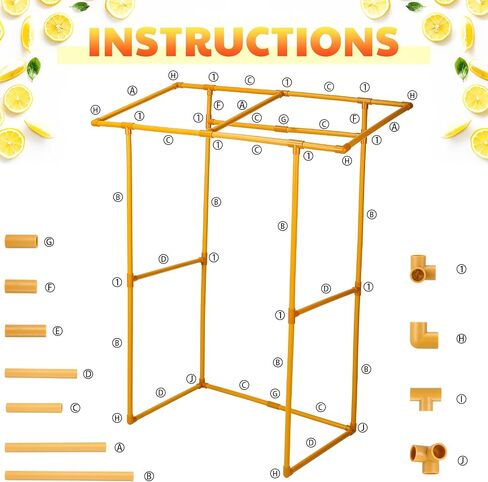 53 Sets Lemonade Stand for Supplies Include 47 x 51 Lemonade Stand Kit Table Cover 50 Pcs Disposable Lemonade Cups with Lids and Straws Lemonade Pitcher for Party(Stand Included) (Lovely) in Kuwait