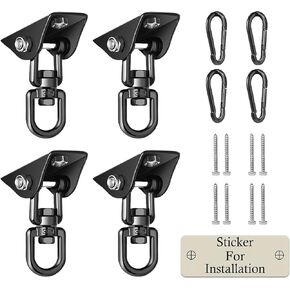 Heavy Duty Swing Hangers for Wooden Sets 2000 LB Capacity Hammock Hanger 360 Swivel Stainless Steel Swing Hardware Accessories 2 Packs for Porch Playground Yoga Heavy Bag in Kuwait