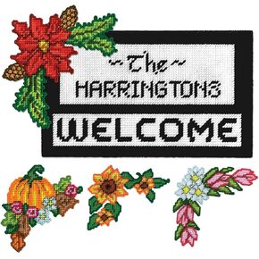 Design Works Crafts Seasonal Welcome Plastic Canvas Kit
