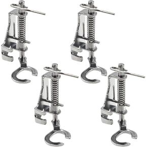 4PCS Metal Open Toe Free Motion Quilting Darning Embroidery Presser Foot for Simplicity Domestic Sewing Machines