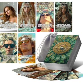 Money and Career Oracle Cards, Money Oracle Cards Deck with Meanings on Them, Oracle Tarot Cards for Beginner, Financial and Professional Success