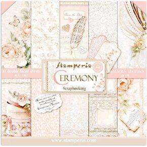 Stamperia Intl Scrapbooking Paper, Multi-Colored 10 Pack