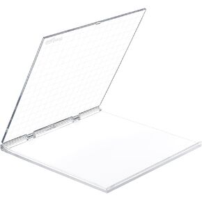 PH PandaHall Acrylic Stamp Block, 6.3 Inch Stamp Positioning Tool Folding Stamp Block Clear Stamps Scrapbook Craft Stamping Platform for Card Making Scrapbooking Journaling and Paper Crafts