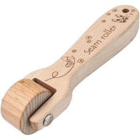 Wooden Quilting Seam Roller, Sewing Seam Roller Wallpaper Roller with Easy to Grip Handle for Quilting