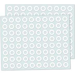 4000 Pack - Paper Hole Reinforcement Stickers - 0.25", White