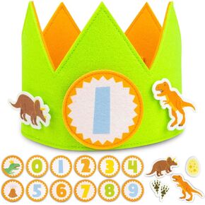 BONNYCO Mermaid Birthday Crown with Interchangeable Numbers from 0 to 9 & Themed Figures First Birthday Gifts for Girls, Birthday Hat, 1st Birthday Crown Girl | Mermaid Crown for Girls, Carnival