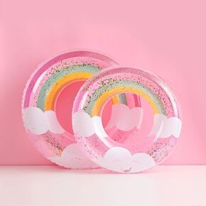 2PCS Swimming Ring Inflatable Pool Floats Ring Toys Summer Beach Party Supplies for Women Men