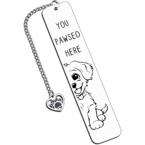Dog Bookmark Book Marks for Reading Women Book Lovers Gifts for Women Dog Lovers Dog Mom Gifts for Women Book Mark for Girls Readers Bookworm Bookish Gifts Christmas Stocking Stuffers for Women