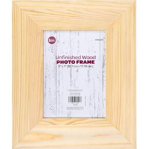 COUSIN CORPORATION CousinDIY Unfinished Wood Photo Frame 5"x7", White