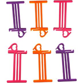 Large Yarn Bobbins for Crochet, 6Pcs Yarn Bobbins with Stitch Marker Preventing Tangles, 4'' Yarn Thread Bobbins for Knitting, 3 Color