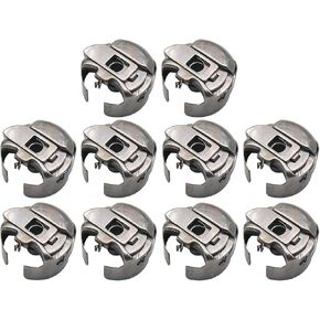 CKPSMS Brand - # BC-DBZ(3)-NBL Small L Size Pigtail Embroidery Bobbin Cases Compatible with/Replacement for Barudan Brand Melco Brand SWF Brand Tajima Brand Ricoma Brand MT-1501(10PCS)