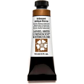 Daniel Smith Extra Fine Watercolor Paint, 15ml Tube, Iridescent Antique Bronze, 284640008