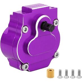Ascent 18 Transmission Gearbox with Pinion Gear for Redcat Ascent-18 1/18 RC Crawler Metal Upgrades Parts (Titanium)