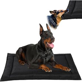 HOMBYS Chew Proof Dog Crate Pad, Indestructible Dog Bed for Aggressive Chewers, Machine Washable Waterproof Crate Mat, Durable Puppy Pads, 18"x29"