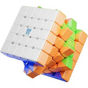 Bokefenuo Moyu Aochuang V6 5x5 المغناطيسي الرائد الثلاثي المسار الأشعة فوق البنفسجية القماش السحري 160 مغناطيس لغز بدون ملصقات مكعب السرعة السحري