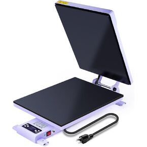 Heat Press, 16x20 Power Heat Press Machine, Fast Heating, High Pressure Heat Press Machine for T-Shirt, Digital Industrial Sublimation Printer for Heat Transfer Vinyl, Easy to Use, White