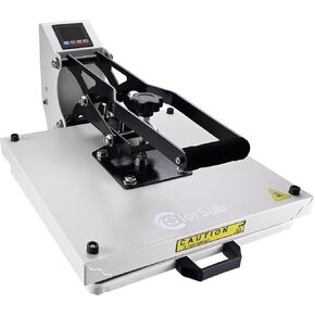 ColorSub Heat Press Machine for T-Shirt 15x15, Digital Industrial Quality Heat Press Machine Clamshell Transfer Sublimation Print Press Machine White