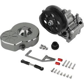 Metal Complete Transmission Cutoff Gearbox with Dig Gear for 1:10 Axial SCX10 AX10 Wraith RC Crawler Car Upgrade Part