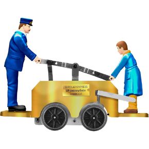 Lionel The Polar Express 20th Anniversary Gold Edition O Gauge Model Train Windup Handcar