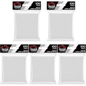 500 Count Card Sleeves Toploaders for Trading Cards, 5 Colors Soft Baseball Card Sleeve for Standard Cards, Fit for MTG, Football Card, Sports Cards,Game Cards