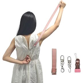 MAGNEECH Detachable Zipper Puller Helper for Dress and Boots, Effortless Zipping with Hook and Clip for Various Types of Zippers - Convenient and Portable Zipper Pull Tool (Burgundy)