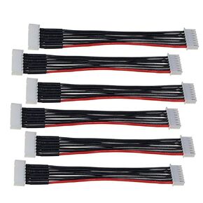 6Pcs 22Awg Silicone JST-XH Connector 6S Battery Balance Plug Wire Extension Lead for LiPo Batteries Balance Charging,200mm