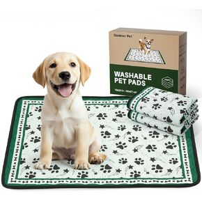 Gardner Pet Washable Dog Pee Pads, 72'' x 72'' Non Slip Dog Mats with Great Urine Absorption, Reusable Puppy Pee Pads for Potty Training - 1 Pack