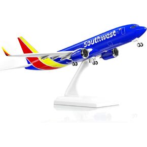 Joylludan 1:130 Model American Southwest Model Airplane Alloy Diecast Planes for Collection,Birthday or Business Gift