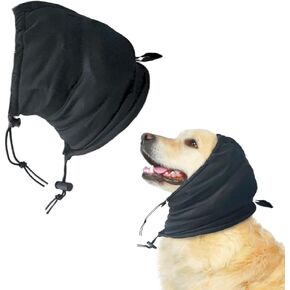 PRO Calming Hoodie for Dogs, 29dB NRR Noise Protection (Size L), Noise Cancelling Headphones for Dogs, Dog Ear Protection from Thunder, Fireworks, Vacuums