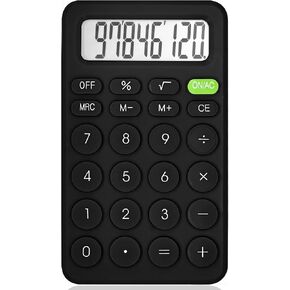 Cute Calculator, Basic Four Function Calculator for Teachers Students Basics Office, Small Handheld Calculator, 8 Digit with LCD Display, Sensitive Button, 5.5×3.2 inches Pink