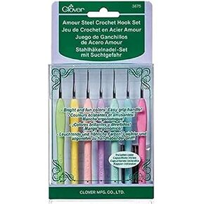 Clover Amour Steel Crochet Hook Set