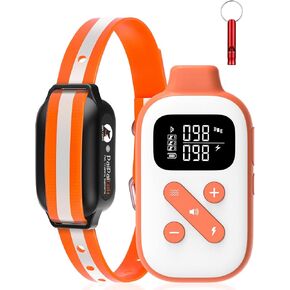 PaiPaitek Bark Collar, Automatic Bark and Dog Training Collar Combo, Bark Collar with Remote 3300ft, 100% Waterproof Dog Shock Collar with 4 Training Modes and 100 Adjustable Levels