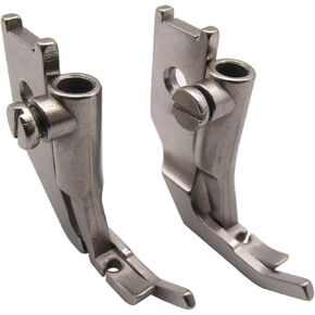 CKPSMS brand - Right And Left Narrow Zipper Foot #KP-19268+KP-19269 Compatible with/Replacement for PFAFF brand 145 335 545 1245 (Right+Left Zipper)